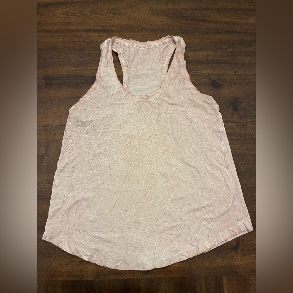 Lululemon Love Tank Top Size 8 Pink Summit Wash Smoky Topaz Shirt